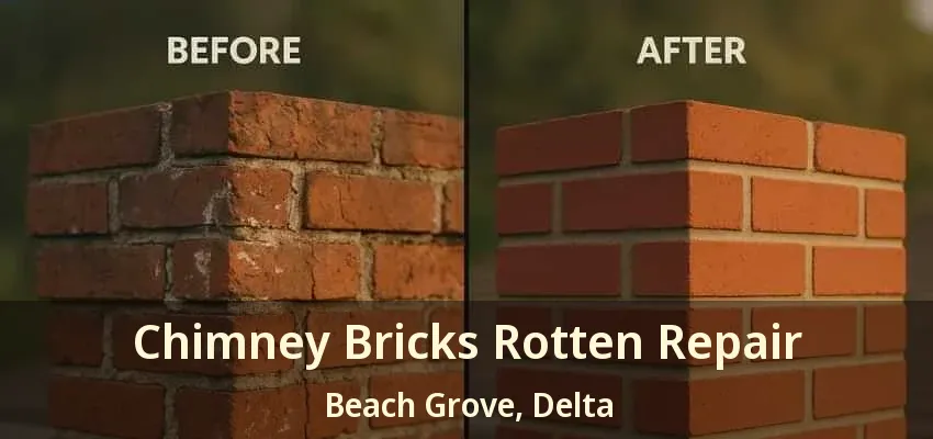 Chimney Bricks Rotten Repair Beach Grove, Delta - BC