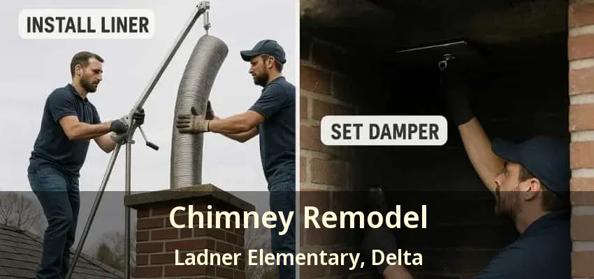 Chimney Remodel Ladner Elementary, Delta - BC