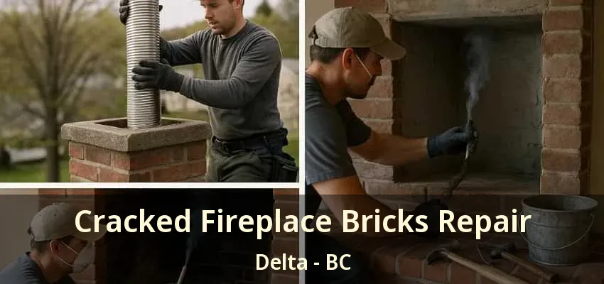 Cracked Fireplace Bricks Repair Delta - BC