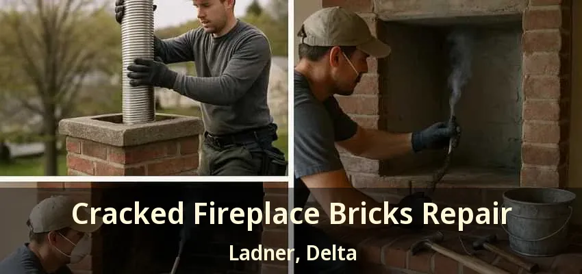 Cracked Fireplace Bricks Repair Ladner, Delta - BC