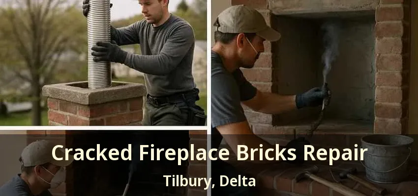Cracked Fireplace Bricks Repair Tilbury, Delta - BC