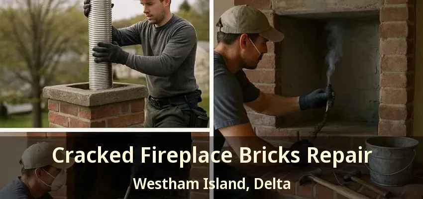 Cracked Fireplace Bricks Repair Westham Island, Delta - BC